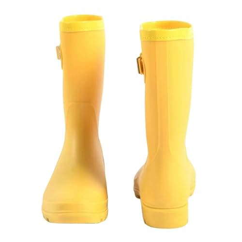 Fubotao Women's Mid Calf Rain Boots Waterproof Fashion Garden Shoes Anti-slipping Rainboots For Women Comfortable Insole Light Rain Shoes thumbnail 5