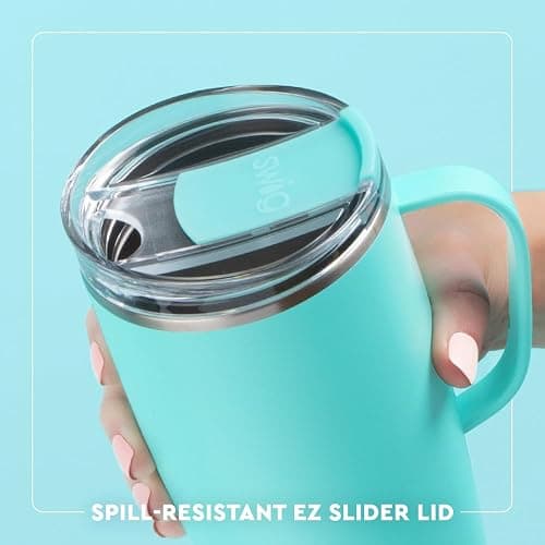 Swig Life 22oz Travel Mug, Insulated Teacher Tumbler with Handle and Lid, Travel Coffee Mug, Cup Holder Friendly, Stainless Steel 22 oz Tumbler, Teacher Gift (Book Club) thumbnail 5