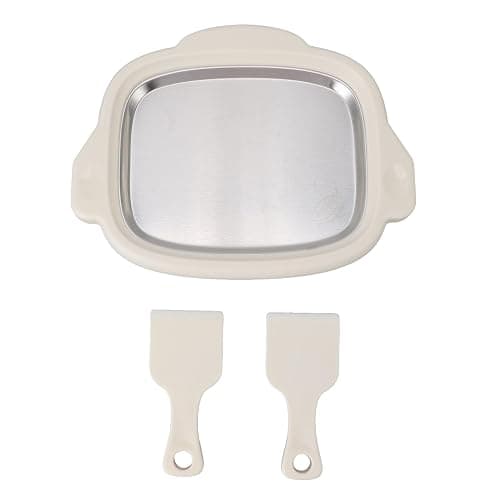 Instant Ice Cream Maker, Rolled Cream Maker, Instant Gelato Pan Roll, with 2 spatula, Frozen Fried Yoghurt Plate Mini Freezer Kit Machine, Ice Stir Frying Machine with 2 Shovels thumbnail 6
