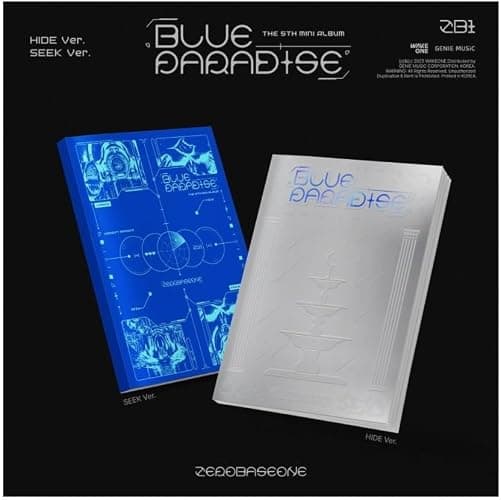 ZEROBASEONE ZB1 BLUE PARADISE 5th Mini Album 2 Ver Set (SEEK VER + HIDE VER SET) thumbnail 4