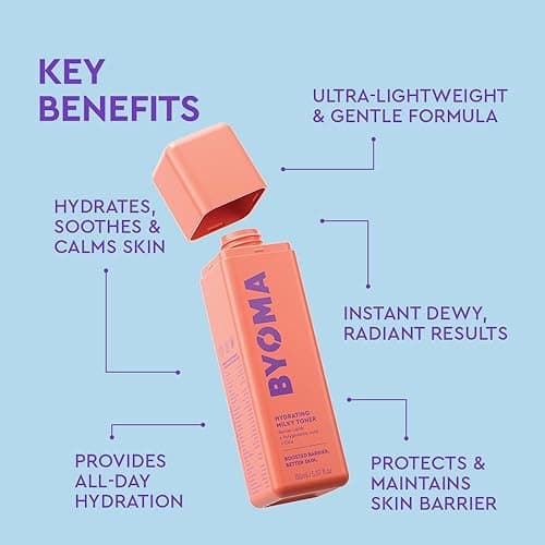 BYOMA Hydrating Milky Toner - Dewy, Ultra Hydrating Toner for Face - Soothes Skin, Locks in Moisture, Reduces Redness - Barrier Repair - 5.07 fl oz thumbnail 3