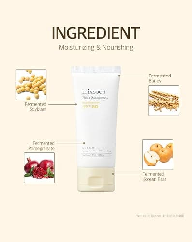 mixsoon Bean Sunscreen-Lightweight Airy Texture SPF 50 Korean Sunscreen for Face, No White Cast, Non-Sticky 50ml / 1.69 fl.oz. Korean Glass Skin Care thumbnail 6