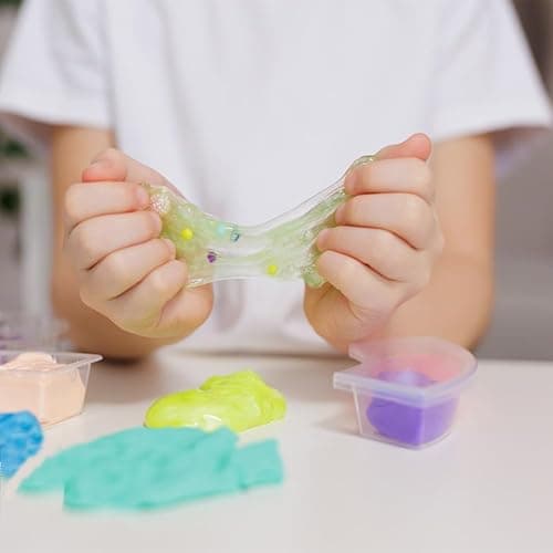 DICOSMETIC 15 Colors 180g Crispy Bingsu Beads for Slime About 19050Pcs Iridescent Soft Straw Tube Beads 3D Glitter Plastic Bead Assortment Crunchy Slime Microbeads Supplies thumbnail 7