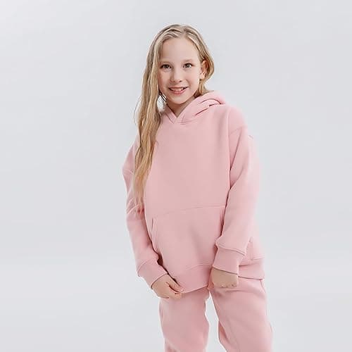 AIWUHE Toddler Boys Girls Hooded Sweatshirt Solid Pullovers Long Sleeve Hoodie Kids Cotton Crewneck Fall Tops 2-6Y Blouse thumbnail 4