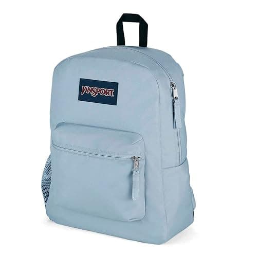 JanSport Cross Town Backpack 17" x 12.5" x 6" - Simple Bag for Everyone with 1 Main Compartment, Front Utility Pocket - Premium Class Accessories - Blue Dusk thumbnail 4