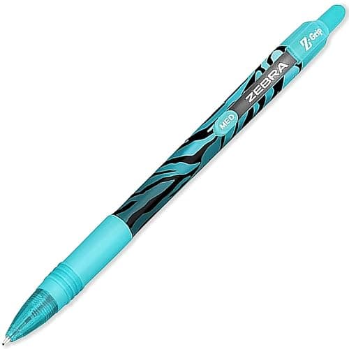 Zebra Z-Grip Smooth Ballpoint Pen - 1.0mm Nib - Stripe Pack - Animal Print + Funky Flames - In Envelope Gift Packaging (Pack of 8) thumbnail 4