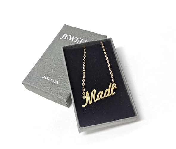 Aoloshow Personalized Name Necklace Custom Any Name Necklaces Jewelry for Womens New Mom Bridesmaid Gift thumbnail 6