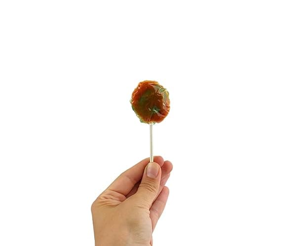 Green Apple Caramel Lollipops, Delicious Fall Flavors-Bulk- Caramel Dipped Green Apple Suckers, by Queen City Candy Cave (1 Pound) thumbnail 7
