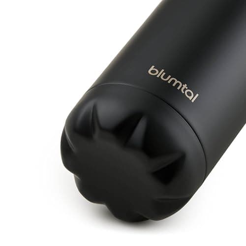 Blumtal® Bouteille isotherme Charles- Gourde 1l- Gourde inox 1l sans BPA froid&chaud- Contenant isotherme en métal- Bouteille d'eau- Contenant 1l- Gourde isotherme 1l- Noir thumbnail 4