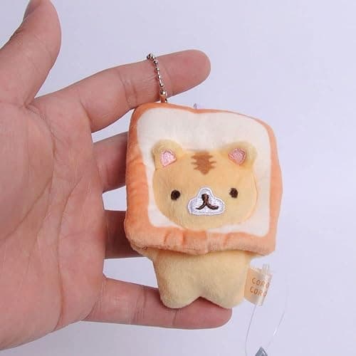 Mini Toast Cat Plush Toy Stuffed Animal Doll Cute Cat Pendant Plush Animal for Children Birthday Gift Home Decoration Bag Accessories thumbnail 3