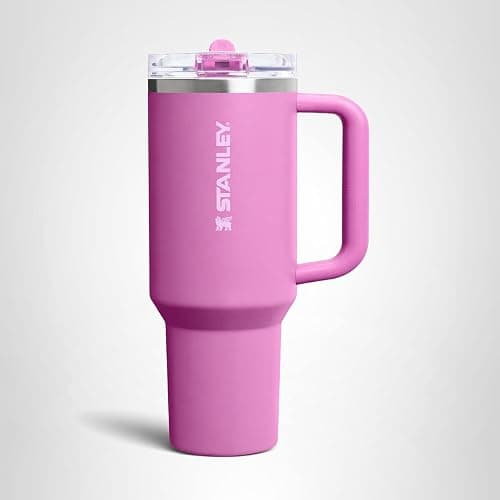 STANLEY Quencher ProTour Flip Straw Tumbler with Leakproof Lid 30 oz | Built-In Straw & Handle | Cupholder Compatible for Travel | Insulated Stainless Steel Cup | BPA-Free | Dark Blossom thumbnail 8
