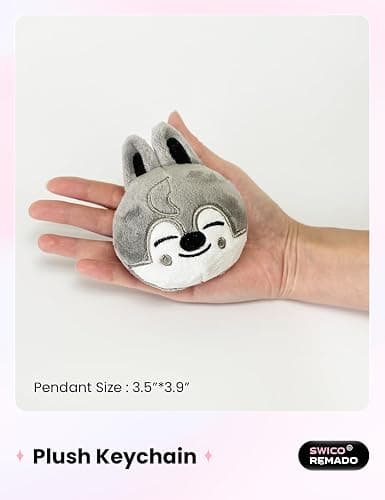 Swico Remado Keychains Cute Cartoon Animal Keyring Car Key Pendant Women Backpack Handbag Wallet Pendants Decoration thumbnail 2