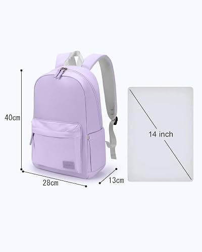 HOMIEE Lightweight Stylish Casual Backpack, Laptop Backpack Water-Resistant Daypack, Travel/School/Casual/Work Backpack (Violet) thumbnail 7