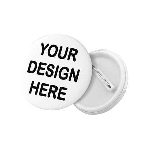 Custom Pins Custom Buttons 1-200PCS Personalized Custom Pin-Back Round Pins Add Your Name Photo Logo for Backpack Cloth Decoration Gifts for Adults Kids Party Supplies Ceremonies Competitions Medium thumbnail 3