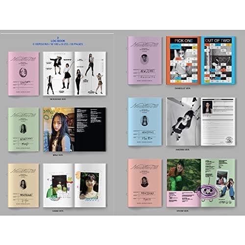 DREAMUS NewJeans New Jeans 1st EP Album Bluebook Version CD+Mini Poster On Pack+Log Book+Pin-up Book+Phoning Manual Book+ID thumbnail 6