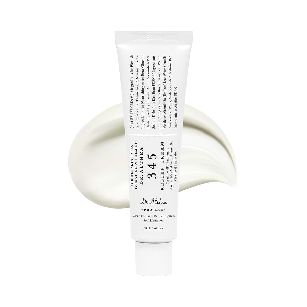 Dr.Althea 345 Relief Cream | Daily Face Moisturizer for Soothing Recovery and Blemish Care with PDRN & Niacinamide | Korean Vegan Skin Care for All Skin Types, 50ml (Ver.2 - Pack of 1) - Image 1