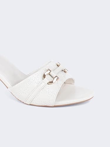Unzé Women FELISA Spool Heels Sandals UK Size 3-8 thumbnail 4