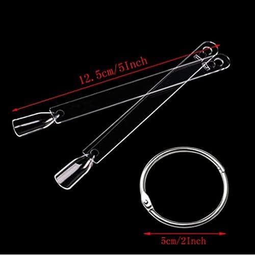 100 Pcs Clear Fake Nail Swatches Fan-shaped Nails Display Sticks, Nails Art Tips Nail Swatch Sticks Nails Display Ring for Nail Gel Polish Practice thumbnail 2