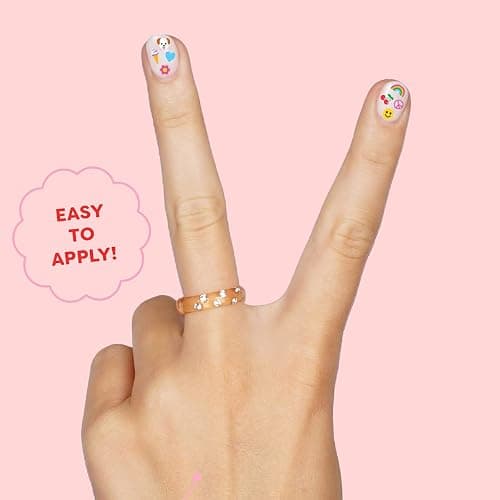 xo, Fetti Kids Nail Stickers - 816 Decals | Birthday Girl Party Favors, DIY Home Activity, Gift, Cute Nail Transfer, Groovy, Princess, Girl Power, Easter Basket thumbnail 6