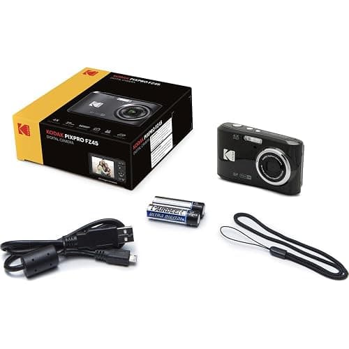 Kodak PIXPRO FZ45 Digital Camera (Black) Bundle with 32GB Class 10 UHS-I U1 SDHC Memory Card and AA High-Performance Alkaline Batteries (4-Pack) (3 Items) thumbnail 6