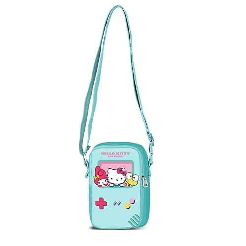 Hello Kitty Videogame-Phone Crossbody Bag Lite, Turquoise, 13 x 19 cm - Image 1