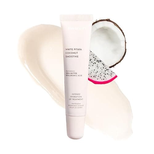 ESW Beauty White Pitaya Coconut Lip Treatment - Clear & Glossy with Shea Butter, Hyaluronic Acid, White Pitaya & Coconut for Intense Moisture & Dryness Prevention - Image 1