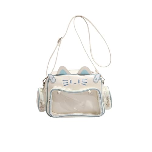 semmoi Ita Bag Kawaii Cat Backpack with Adjustable Straps, Large Capacity, Ideal for Daily Use, Cute Bag (Beige) - Image 1