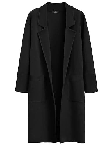 LILLUSORY Women's Long Dressy Cardigan Sweaters Fall Oversized Cozy Jacket Outfits 2025 Date Night Winter Trench Coats - Image 1