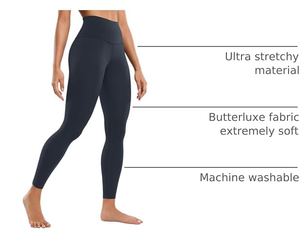 CRZ YOGA Butterluxe Yoga Leggings 25" - High Waisted Buttery Soft Womens Workout Lounge Pants thumbnail 4