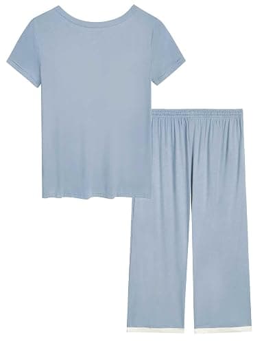Joyaria Cooling Pajamas Bamboo Viscose Lightweight PJs Set Women Wicking Sleepwear for Night Sweat S-XXL thumbnail 4