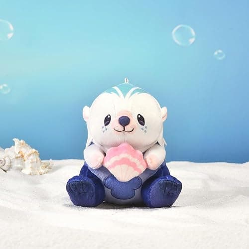 GENSHIN IMPACT Fontaine Fontemer Themed Series Leisurely Otter Plushie Keychain thumbnail 3