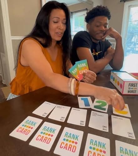 FIRST TO WORST Party Game – The Card Game About How Your Friends and Family Rank Things | Funny Ranking & Guessing Board Game for Friends & Family, Game Nights, Parties & Fun Gift Ideas thumbnail 9