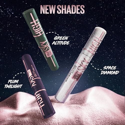Maybelline New York Lash Sensational Sky High Washable Eyelash Mascara Makeup, Volumizing, Lengthening, Defining, Curling, Multiplying, Buildable Formula, Blackest Black, 7.2 ml thumbnail 6