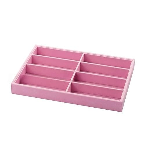 Teruyol Sunglasses Organizer Tray 8 Slots Container Eyewear Holder for Desktop Travel Home, pink thumbnail 7
