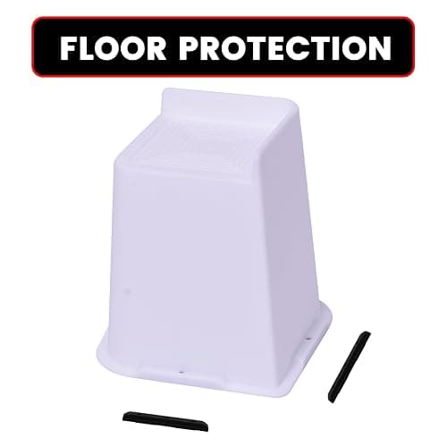 MYMULIKE Bed Risers 4 inch,6 inch, 8 inch, Oversized Furniture Risers, Support Up to 6000 Lbs, Lift 6 inch for Couch, Sofa, Table,Chair (White 4 Pack, 6 inch) thumbnail 5
