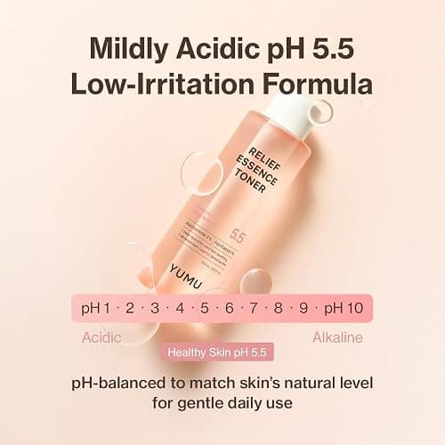 YUMU Licorice Relief Essence Toner for Sensitive Skin, Niacinamide, Panthenol, Fragrance-Free, Soothing & Hydrating (255ml / 8.62 fl. oz.) thumbnail 6