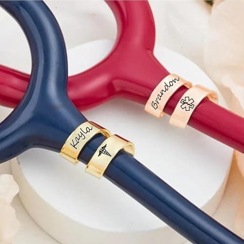 Personalized Stethoscope Name Tag Custom Stethoscope ID Charm Accessories Nurse Gifts for Doctor Vet thumbnail 4