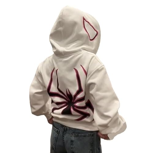 CEINOM Spider Full Zip Up Hoodies Women Men Gothic Oversized Sweatshirts Harajuku Y2K Clothes Punk Grunge Clothing Streetwear - Image 1
