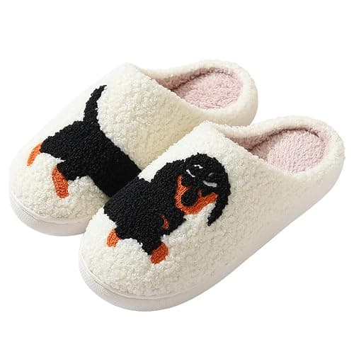 V OPXIN Cartoon Slippers for Womens Mens Cute Cozy Plush Warm Slip-on House Shoes for Indoor and Outdoor Meet Me at Midnight Strawberry Mushroom Evil Eyes Love Heart Slippers | Cozy, Warm, Plush, Slip-on, Cute, Cartoon Slippers, for Indoor and Outdoor, Love Heart, Strawberry, Mushroom - Image 1