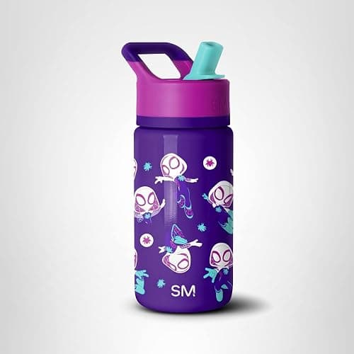 Simple Modern Kids Summit Water Bottle with Straw Lid | Marvel Spider-man 14oz Stainless Steel Cup Insulated Tumbler for Girls, School | Spider Gwen thumbnail 8