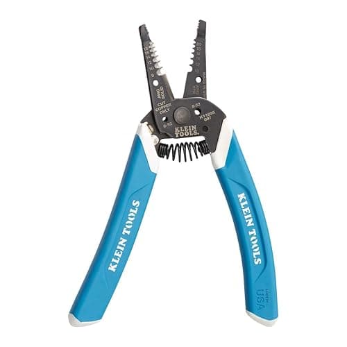 Klein Tools K11095 Klein-Kurve Wire Stripper and Cutter, Made in USA, for 8-18 AWG Solid and 10-20 AWG Stranded Wire - Image 1