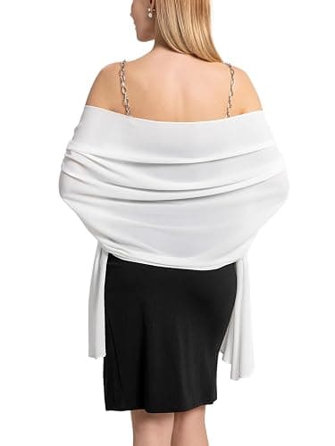 Yetoun Women Shawl Wraps for Evening Dresses, Wedding Shawls Chiffon Scarf Wrap Scarves - Image 1