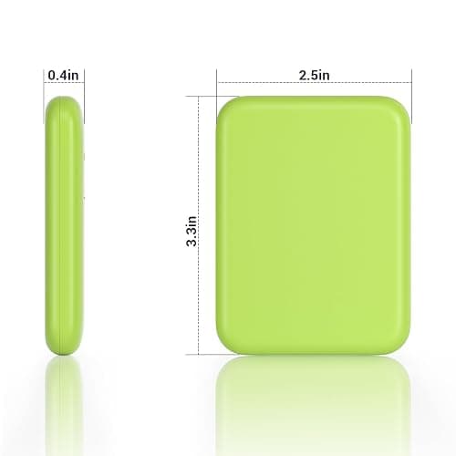 Kintion Pocket Mirror, 1X/3X Magnification LED Compact Travel Makeup Mirror with Light for Purse, 2-Sided, Portable, Folding, Handheld, Small Lighted Mirror for Gift, Light Green thumbnail 6
