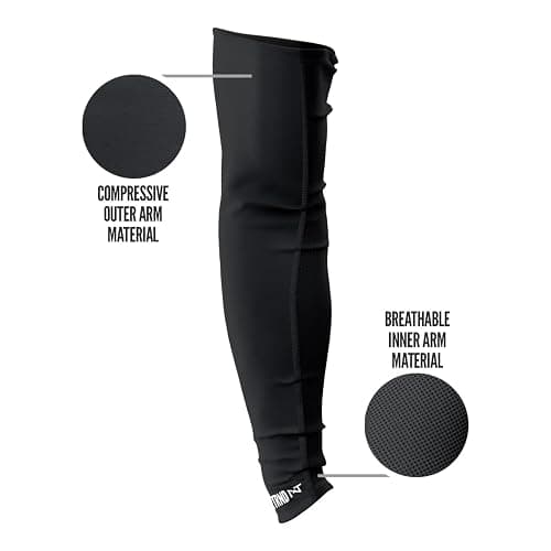 1 Pair Nxtrnd Compression Arm Sleeves for Men, Breathable Football, Basketball, Baseball Accessory, Adult & Kids thumbnail 3