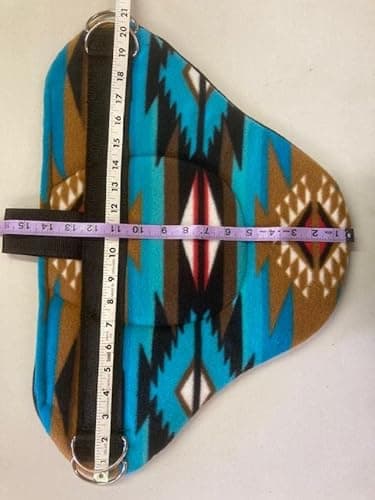Party Ponies Miniature Horse/SM Pony Childrens Bareback Saddle PAD Set with BITLESS Bridle - Cinch Upgrade - Turquoise Indian Native Set thumbnail 6