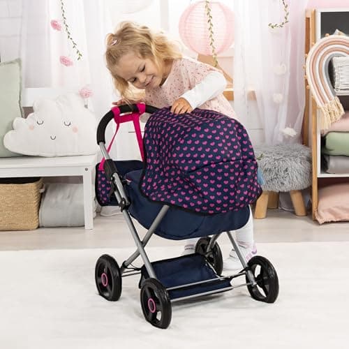 Bayer 4-in-1 Doll Pram Stroller Set with Accessories for 18 in Dolls thumbnail 3