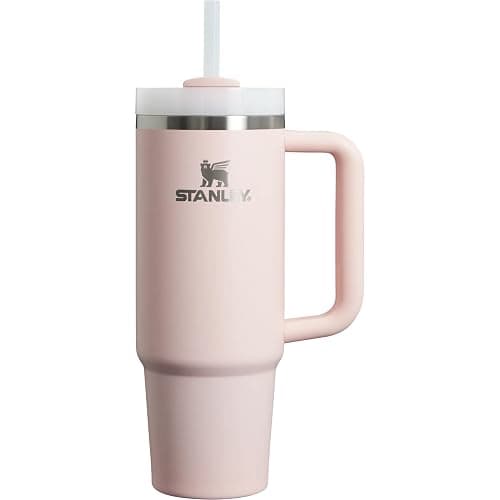 STANLEY Quencher H2.0 FlowState - Vaso aislado al vacío de acero inoxidable con tapa y cañita para agua, té helado o café, Rubor, 1,2 litros - Image 1