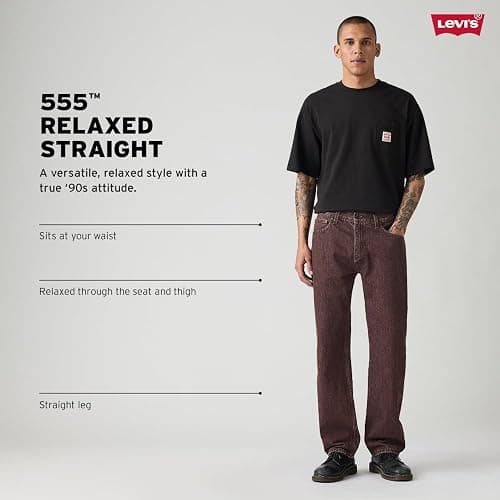 Levi's Mens 555 Relaxed Straight Fit Jean thumbnail 4