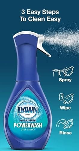 Dawn Platinum Powerwash Dish Spray Soap, Fresh Scent Refill- 16oz thumbnail 3