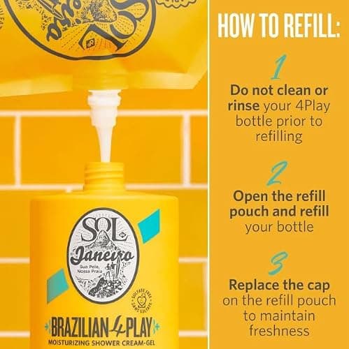 SOL DE JANEIRO Brazilian Play Moisturizing Shower Cream-Gel Body Wash - Premium Body Cleanser - Hydrating for Soft Skin thumbnail 6